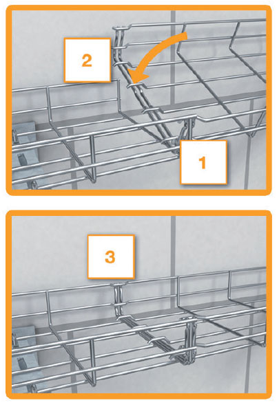 Vignette 2 produit Chemin de cbles treillis GRM GRM 35 100 G/35x100x3000/Zingu | Ref : 6000062